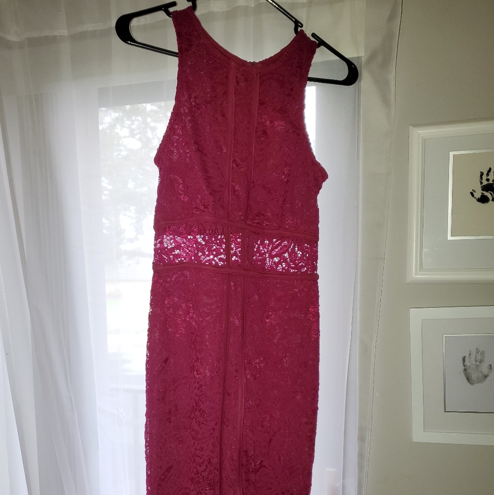 Material Girl size Medium burgundy dress